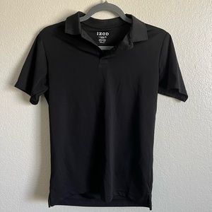 Black izod collared polo. Boys size large perfect for school uniform